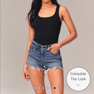 Abercrombie Mom Jean Shorts Mid Rise